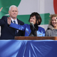 Mike Pence and some women. (Image via Getty)